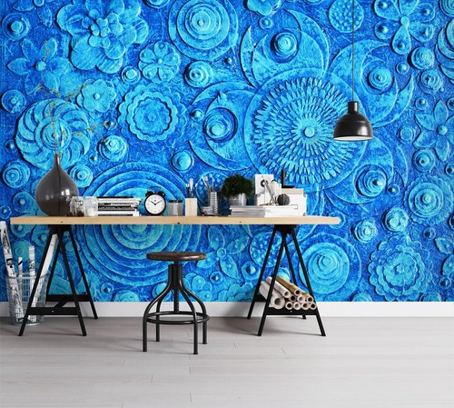 Blau blütenblätter q1619 - blau,