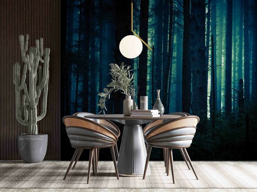 Dunkler wald tapete - 3d,