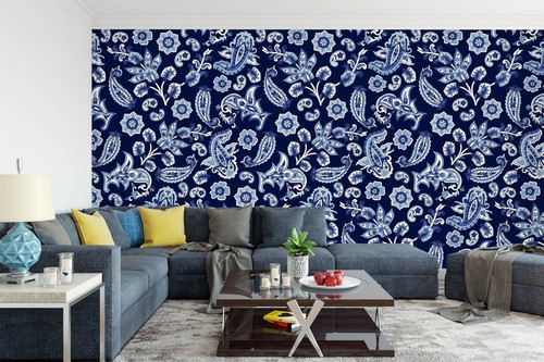 Blau blütenblätter q1009 - 3d,