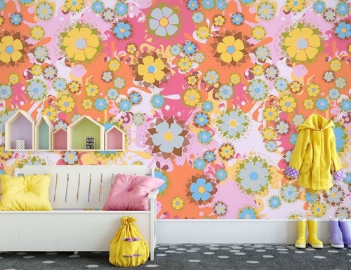 Bunt blütenblätter q4379 - 3d,