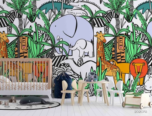 Cartoon tropic forest - 3d,
