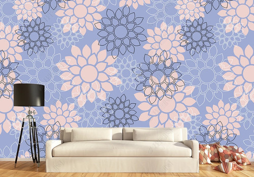 Geometrische flora nahtlose - geometrische,
