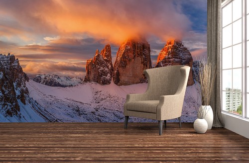 Wohnzimmer fototapete berge - fototapete,