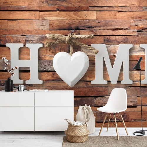 Fototapete home herz - home, holz