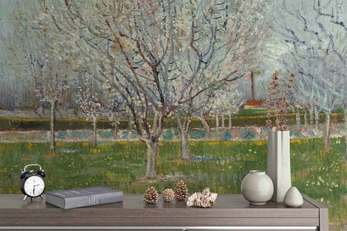 Obstgarten blüte tapete - obstgarten,