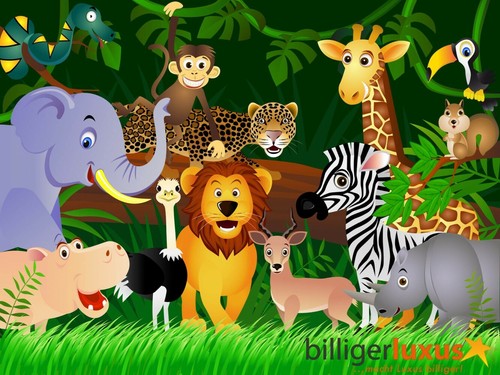 Tapete kinder dschungel - kinder, tiere