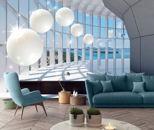 Weiße schlafzimmer wandtapete - schlafzimmer,