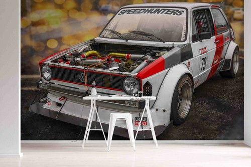 Rennwagen tapete fototapete - 3d,