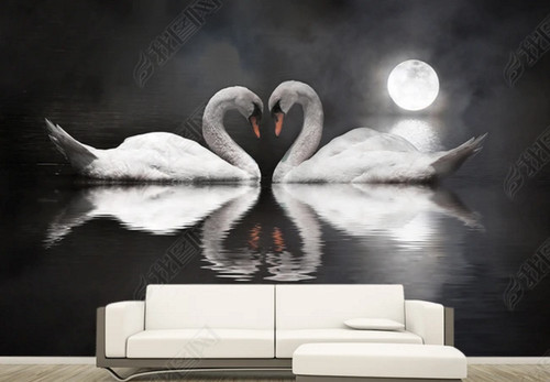 Mondlicht schwanensee - 3d,