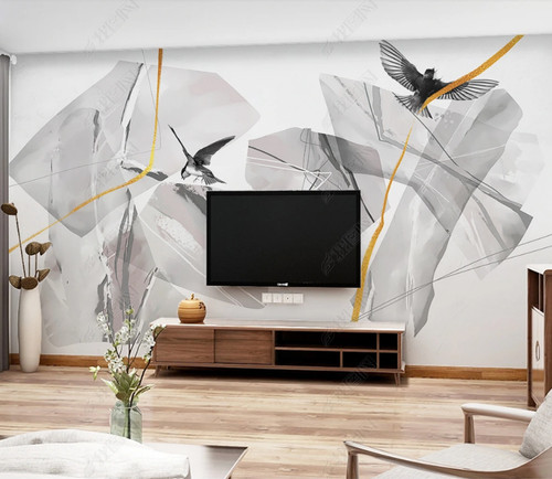 Tinte vogel geometrische - 3d,