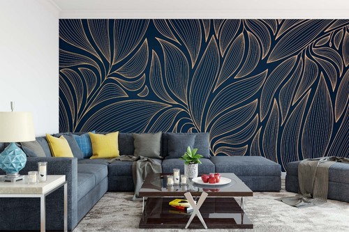 Blau blätter textur q3163 - blätter,