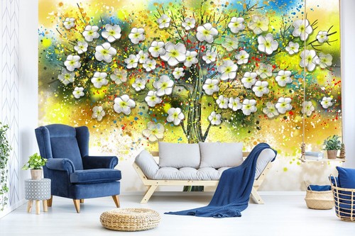 Aquarell blütenblätter - 3d,