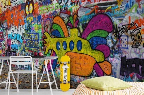 Abstrakt graffiti tapete - graffiti,